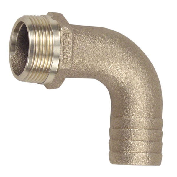 Perko 1 1/2" Pipe To Hose Adapter 90 Degree Bronze 0063DP8PLB - main